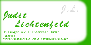 judit lichtenfeld business card
